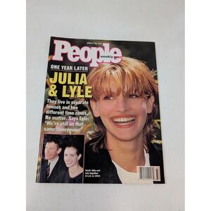 People Magazine August 8 1994 Julia Roberts Lyle Lovett Whoopi Demi Moore VTG